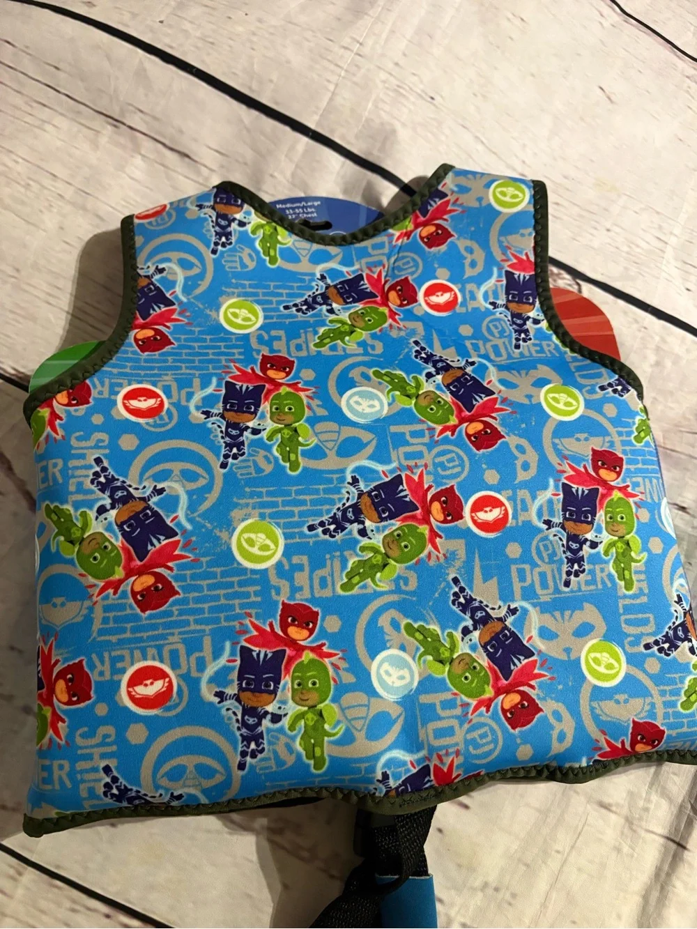 Brand new PJ Masks Kids Blue Swim Vest Life Jacket 33-55lbs
